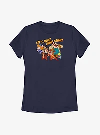 Disney Chip 'n Dale Fight Some Crime Womens T-Shirt