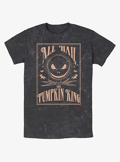 The Nightmare Before Christmas Hail Pumpkin King Mineral Wash T-Shirt