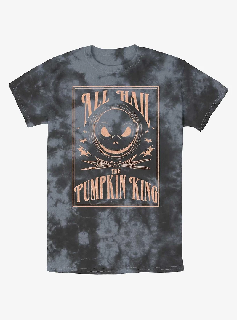 The Nightmare Before Christmas Hail Pumpkin King Tie-Dye T-Shirt