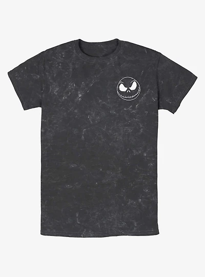 Disney The Nightmare Before Christmas Jack Skellington Pocket Mineral Wash T-Shirt