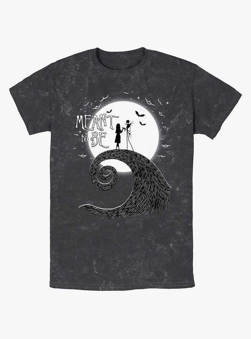 Disney The Nightmare Before Christmas Jack and Sally Meant To Be Mineral Wash T-Shirt