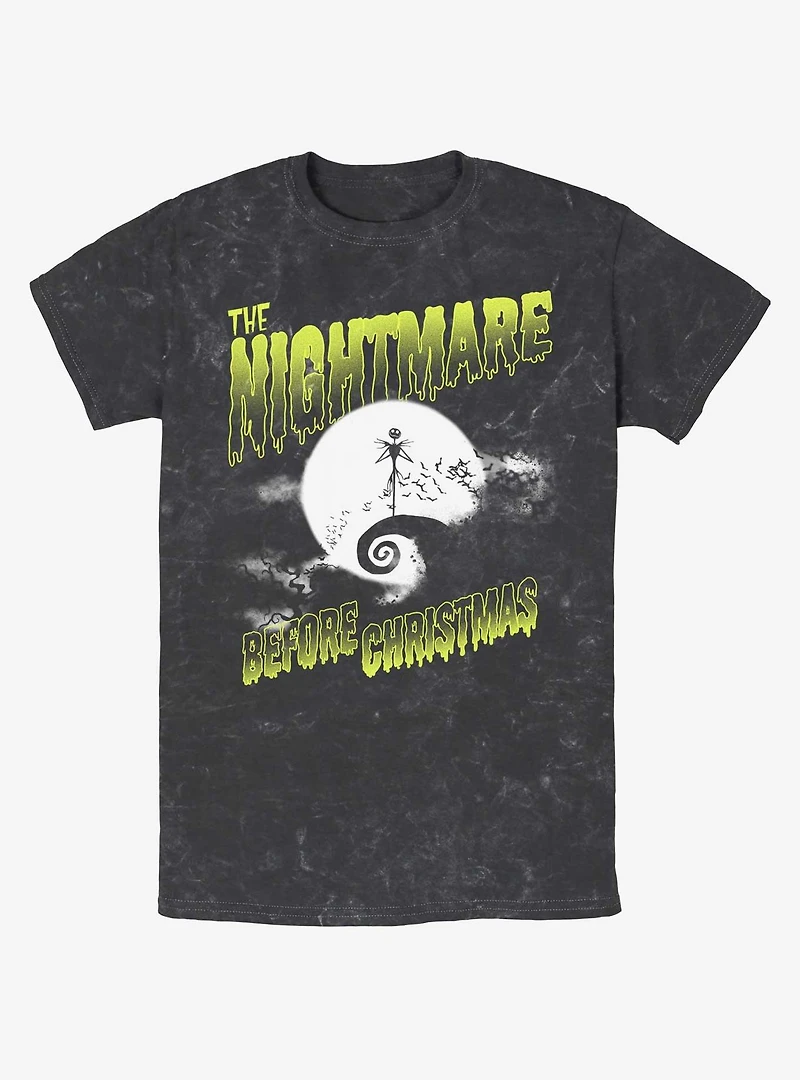 Disney The Nightmare Before Christmas Moonlit Jack Skellington Mineral Wash T-Shirt