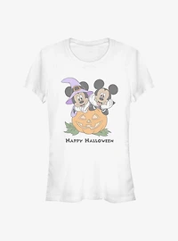Disney Mickey Mouse & Minnie Pumpkin Girls T-Shirt