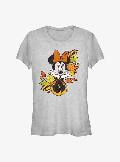 Disney Minnie Mouse Fall Leaves Girls T-Shirt