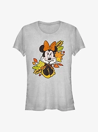Disney Minnie Mouse Fall Leaves Girls T-Shirt