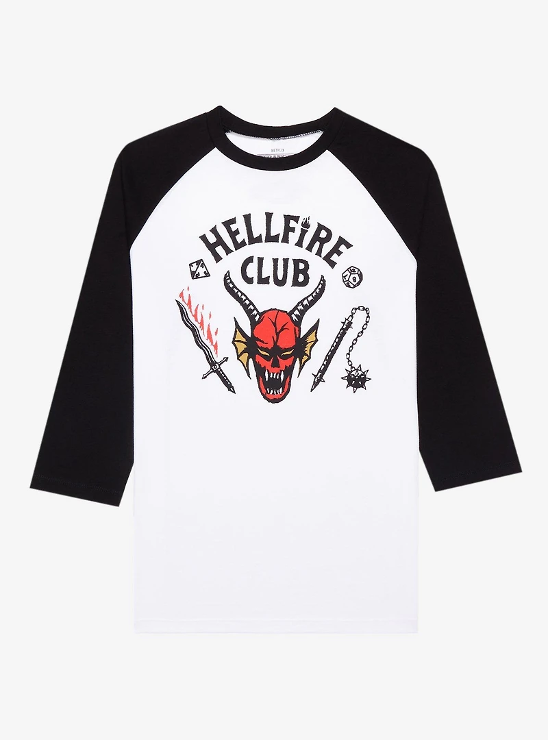 Stranger Things Hellfire Club Raglan T-Shirt