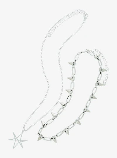 Bring Me The Horizon Logo Spike Necklace Set