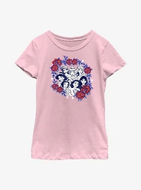 Disney Princesses Rose Frame Youth Girls T-Shirt
