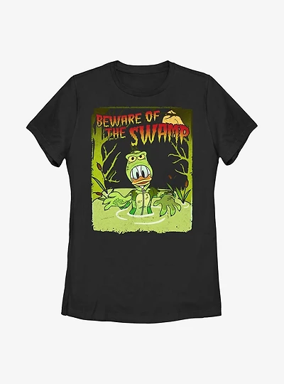 Disney Donald Duck Swamp Monster Poster Womens T-Shirt