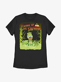 Disney Donald Duck Swamp Monster Poster Womens T-Shirt