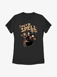 Disney Hocus Pocus Cauldron Put A Spell On You Womens T-Shirt