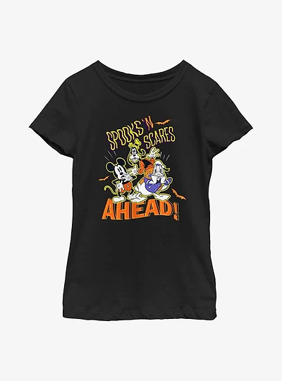 Disney Mickey Mouse Spooks 'n Scares Youth Girls T-Shirt