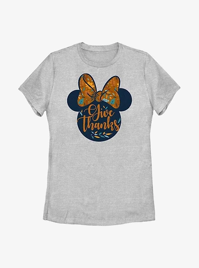 Disney Minnie Mouse Give Thanks Womens T-Shirt