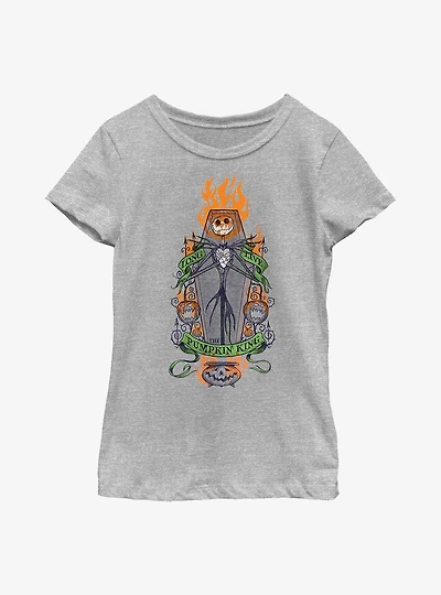 Disney Nightmare Before Christmas Long Live Pumpkin King Jack Youth Girls T-Shirt