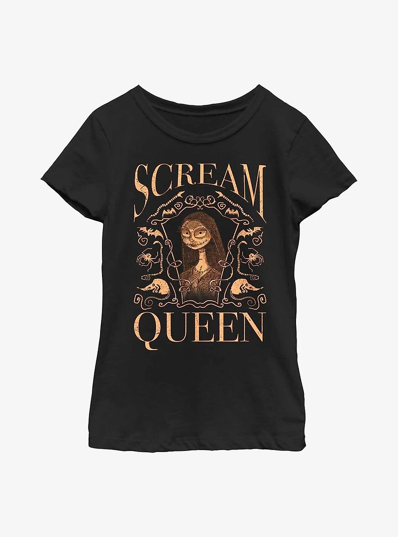 Disney Nightmare Before Christmas Scream Queen Sally Youth Girls T-Shirt