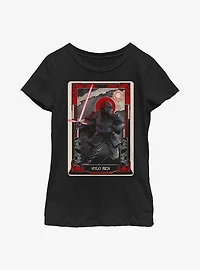 Star Wars The Force Awakens Kylo Ren Tarot Card Youth Girls T-Shirt