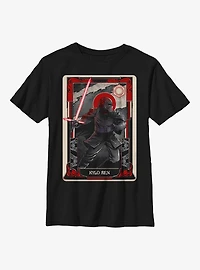 Star Wars The Force Awakens Kylo Ren Tarot Card Youth T-Shirt