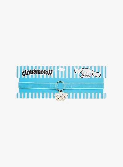 Cinnamoroll Floral Charm Velvet Choker