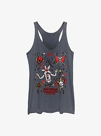Stranger Things Hellfire Club Doodles Girls Tank