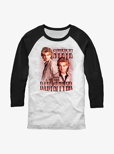 Stranger Things Steve The Babysitter Raglan T-Shirt