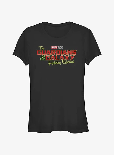 Marvel Guardians of the Galaxy Holiday Special Logo Girls T-Shirt