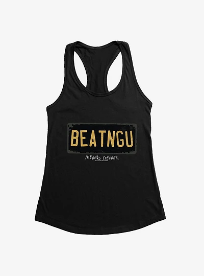 Jeepers Creepers License Plate Womens Tank Top