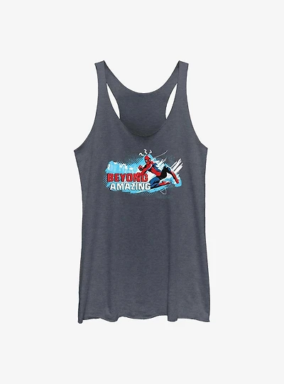 Marvel Spider-Man 60th Anniversary Beyond Amazing Swing Pose Girls Tank