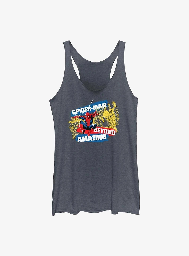 Marvel Spider-Man 60th Anniversary City Swing Girls Tank