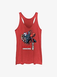 Marvel Spider-Man 60th Anniversary Web Comic Girls Tank