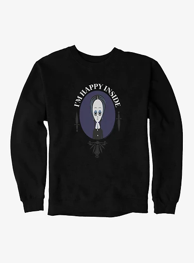 The Addams Family I'm Happy Inside Sweatshirt
