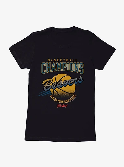 Teen Wolf Basketball Champions Womens T-Shirt
