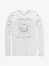 Marvel Black Panther: Wakanda Forever Crossed Spears Logo Long-Sleeve T-Shirt