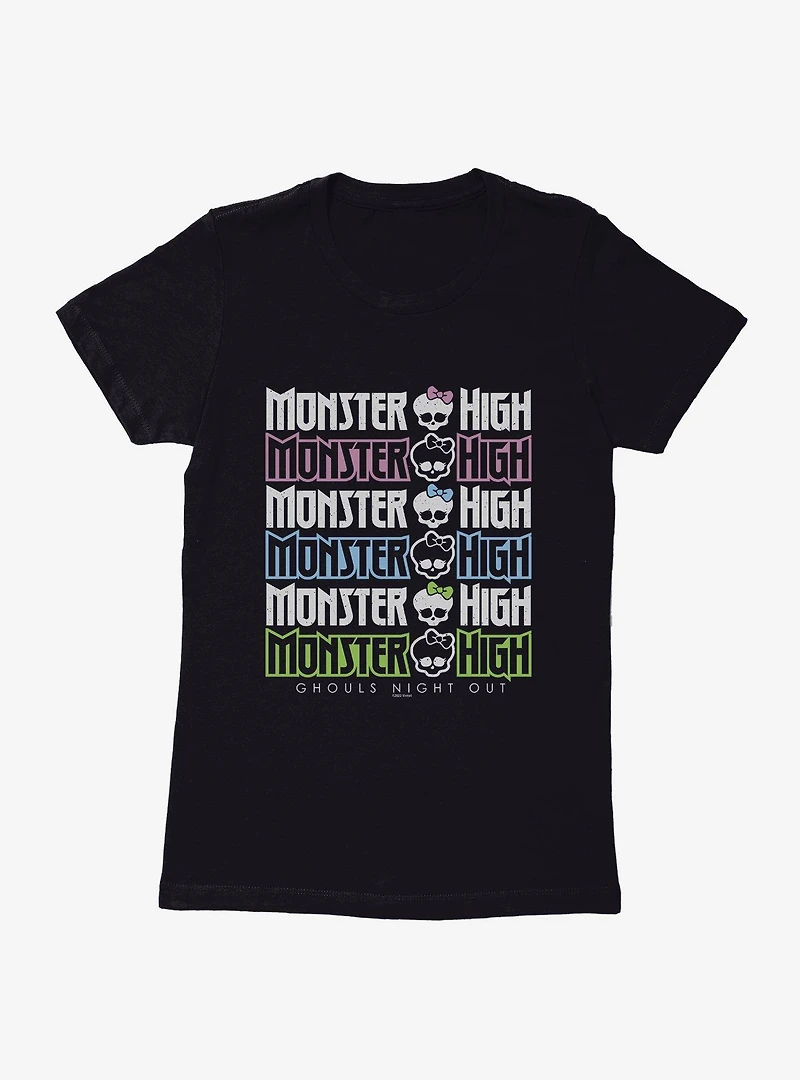 Monster High Ghouls Night Out Womens T-Shirt