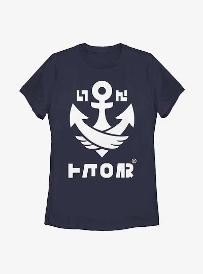 Nintendo Splatoon Splat Badge Anchor Womens T-Shirt
