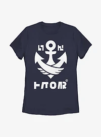 Nintendo Splatoon Splat Badge Anchor Womens T-Shirt
