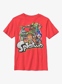 Nintendo Splatoon Character Collage Youth T-Shirt