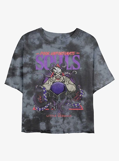 Disney The Little Mermaid Ursula Poor Unfortunate Souls Tie-Dye Girls Crop T-Shirt