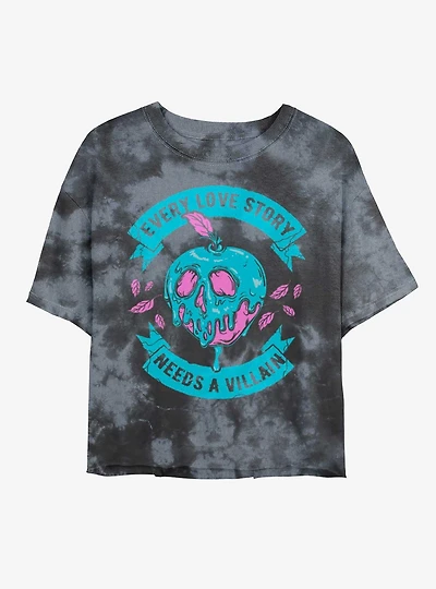Disney Villains Love Story Villain Tie-Dye Girls Crop T-Shirt