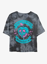Disney Villains Love Story Villain Tie-Dye Girls Crop T-Shirt