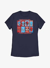 Marvel Spider-Man Beyond Amazing Squares Womens T-Shirt