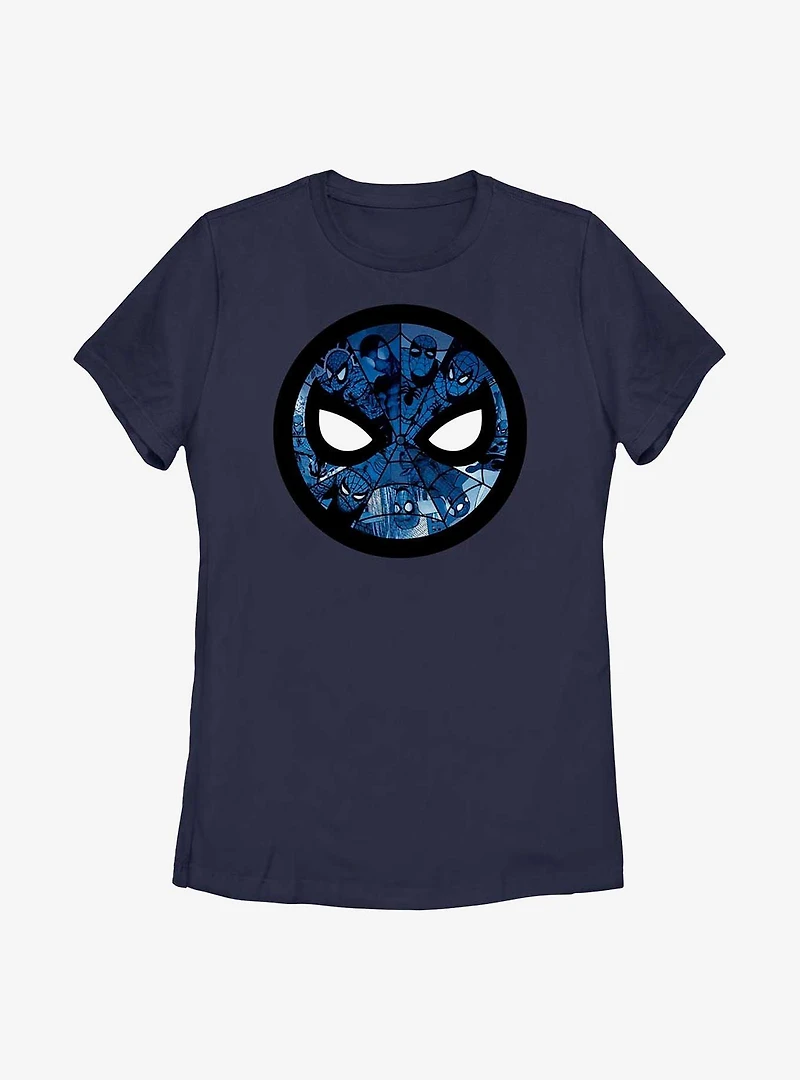 Marvel Spider-Man Mask Of Faces Womens T-Shirt