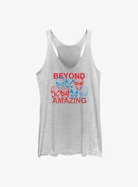 Marvel Spider-Man Beyond Amazing Faces Womens Tank Top