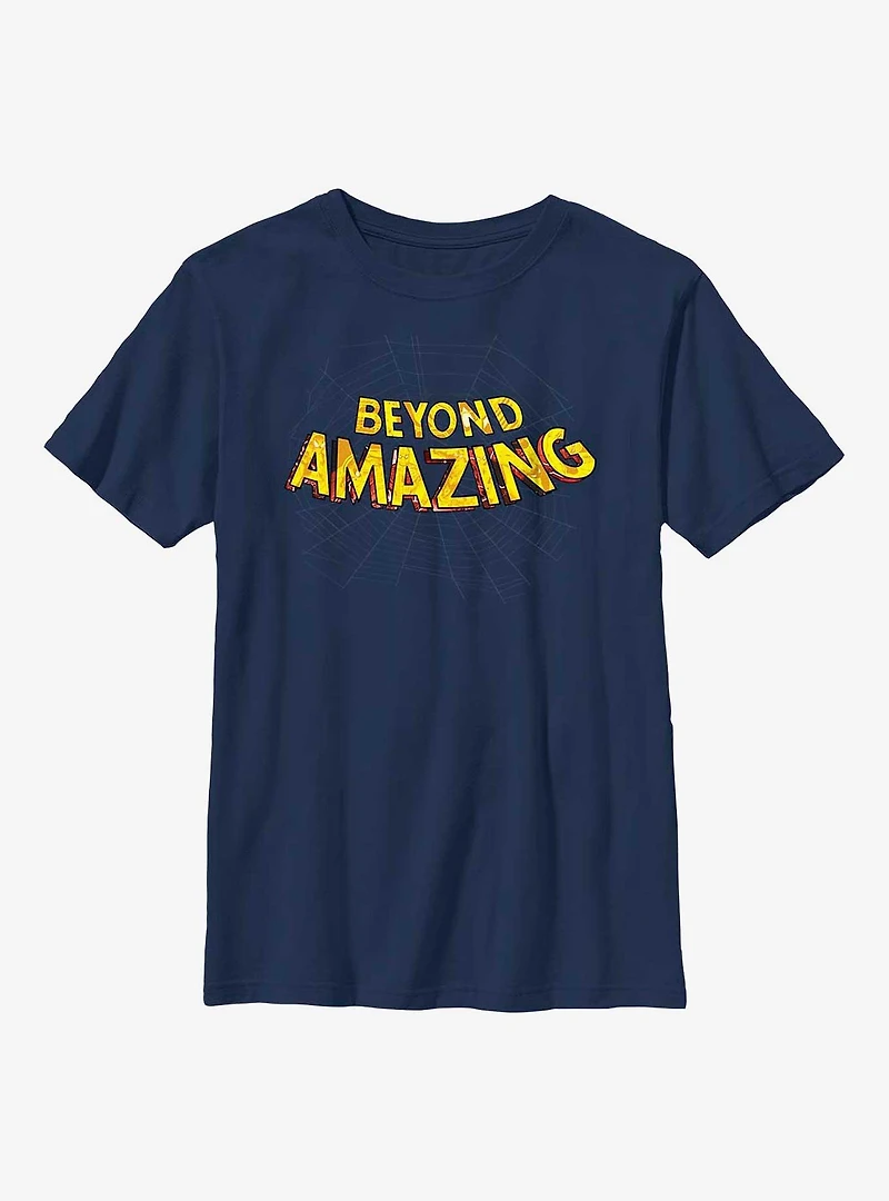 Marvel Spider-Man Beyond Amazing Web Logo Youth T-Shirt