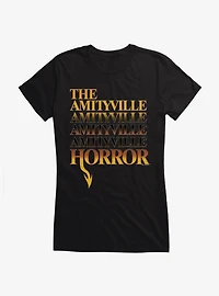 The Amityville Horror Logo Girls T-Shirt