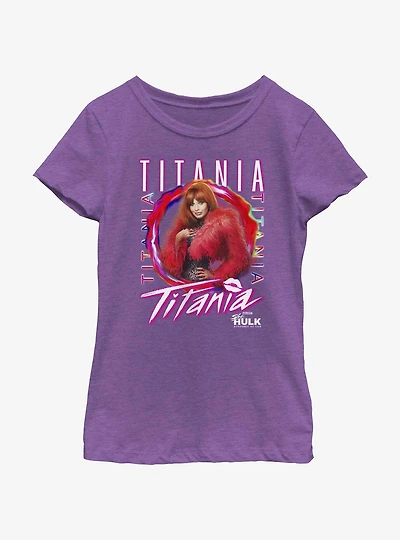 Marvel She-Hulk Titania Poster Youth Girls T-Shirt