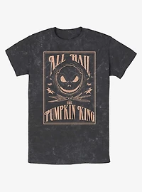 Disney The Nightmare Before Christmas Hail Jack Pumpkin King Mineral Wash T-Shirt