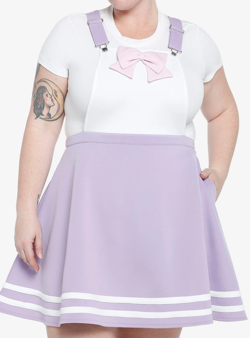 Pastel Purple & Pink Bow Skirtall Plus Size