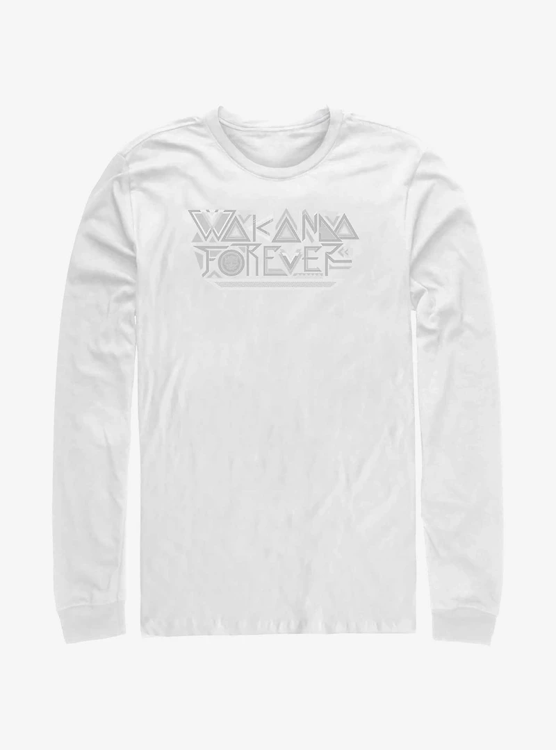 Marvel Black Panther: Wakanda Forever Pattern Long-Sleeve T-Shirt