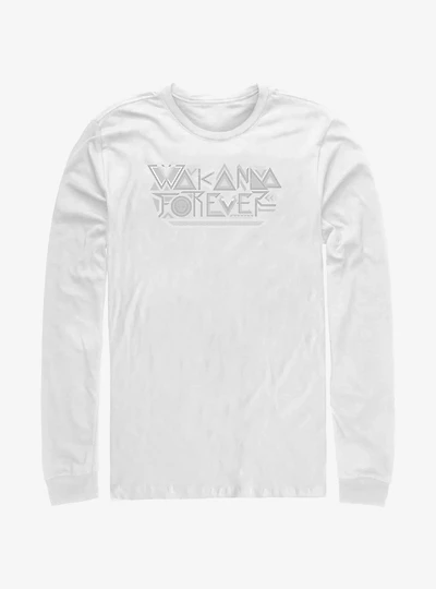 Marvel Black Panther: Wakanda Forever Pattern Long-Sleeve T-Shirt