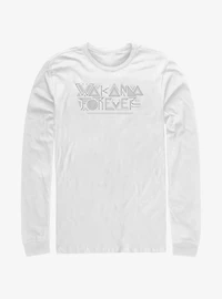 Marvel Black Panther: Wakanda Forever Pattern Long-Sleeve T-Shirt